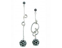 Earrings "Ipso Facto" of water and fire in the collection