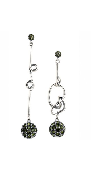 Boucles d'oreilles "Eloia" Collection L'eau et le feu