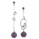 Boucles d'oreilles   "Zait" Collection L'eau et le feu