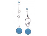 Earrings "Toi et moi" in the collection of water and fire