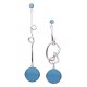 Boucles d'oreilles "Toi et moi" Collection L'eau et le feu