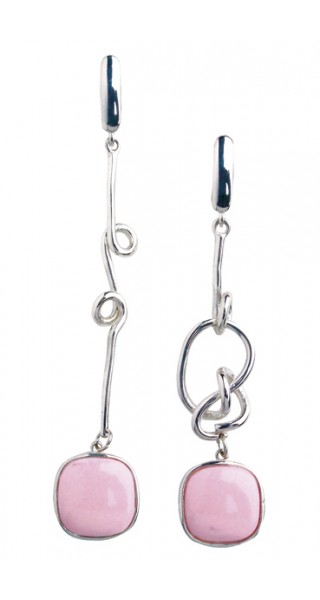 Earrings "Toi et moi" in the collection of water and fire