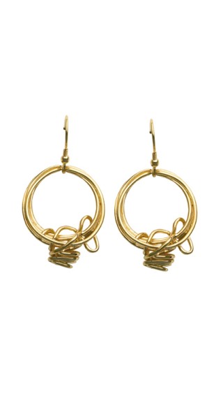 Earrings Tristan and Isolde In the collection of water and fire