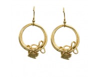 Earrings Tristan and Isolde In the collection of water and fire