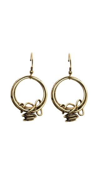 Earrings Tristan and Isolde In the collection of water and fire