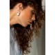 Boucles d'oreilles "La Corne d'Abondance" Collection L'eau et le feu