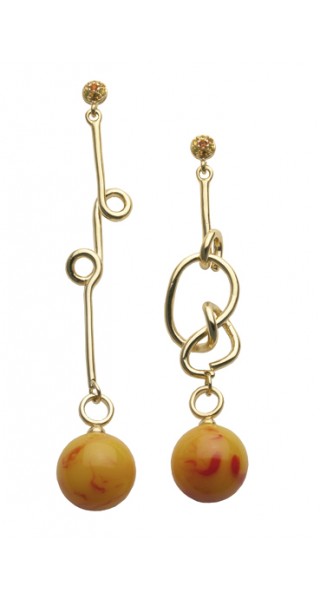 Boucles d'oreilles Collection L'eau et le feu