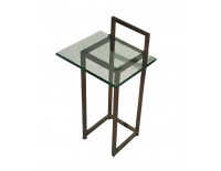 Stool iron and glass