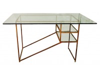 Iron and glass table
