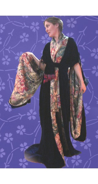 Kimono Mujer con piel