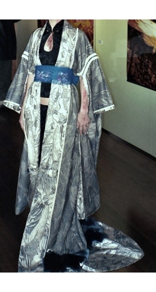Kimono tela Hombre con piel