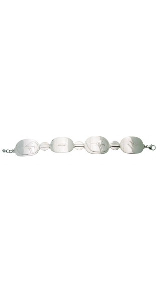 Pulsera Nature plata brillo