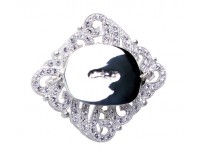 Broche «rubans d´amour"  Collection L'eau et le feu